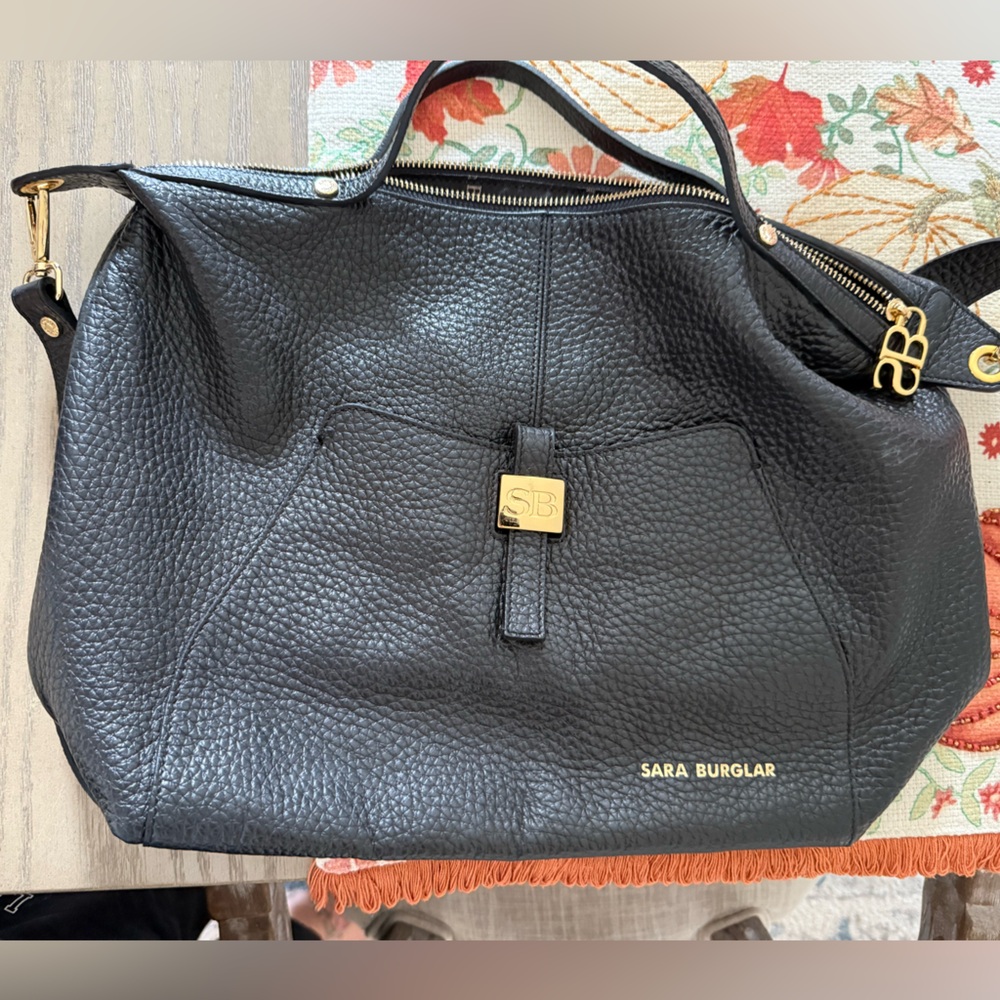 Black Leather Handbag